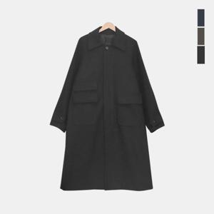 스콰즈 남성 캐주얼 오버핏 코트 레글런 울혼방 발마칸 롱코트 SAZ001