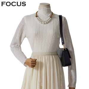 [포커스]물결레이스티셔츠 FS5A7TS0008