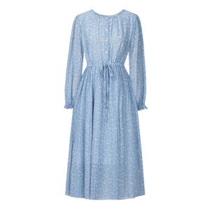 [포커스]잔꽃 플리츠 쉬폰 롱 원피스 PBINF6S1OP3031