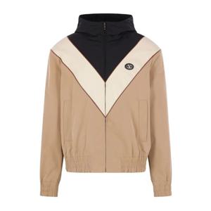 발렌티노 V로고 패치 인레이 V 봄버 재킷 VCIQ12CKV C0U