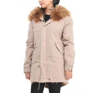 미스터앤미세스 라쿤 퍼 폭스 모피 야상 자켓 베이지 PM332S XPFORA C67 C6051