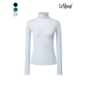 [르샵]플레인 시스루 레이스 폴라 블라우스 (BQ1BL007A)