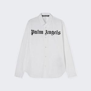 팜엔젤스 PMQA099C 레터링 로고 화이트 셔츠