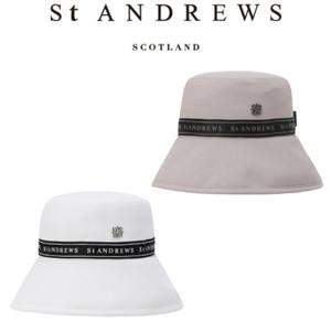 [세인트 앤드류스] 여성 별 심볼 로고 테잎 프린트 리본 버킷햇(821F1CP057)