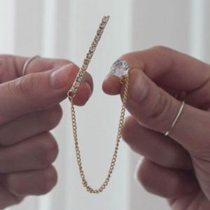 GGD 크롤러 후크 ver.2 스틱 큐빅 연결 귀걸이