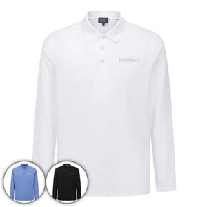 [파리게이츠] 남성 배색 로고 PK 카라 긴팔 티셔츠 511F1TO201