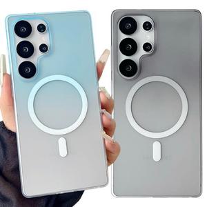 갤럭시A17 맥세이프 그라데이션 반투명 매트 슬림 하드 케이스