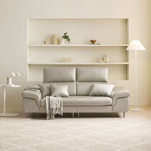 [쉐우드가구] 아벨로 3인용 이태리 통가죽 소파