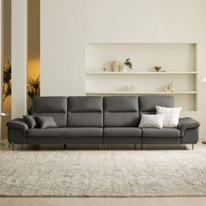 아벨로 6인용 이태리 통가죽 소파