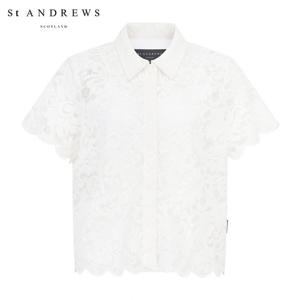 [세인트앤드류스] 여성 플로럴 아플리케 셔츠형 반팔 점퍼&이너 탑 821F2JP581_IV