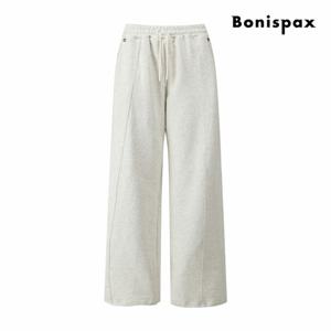 [보니스팍스] 아일렛 와이드 스웨트 밴딩 팬츠 (XQ1PT007M0)