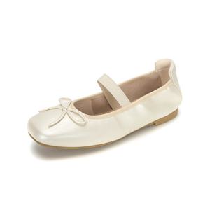 엠.무크 라비앙 리본 발레코어 플랫 아이보리 516623801ZQ