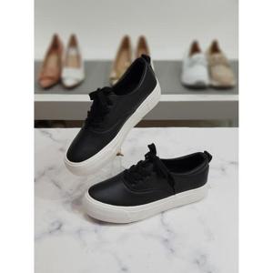 한슈 세이브존03 리얼가죽 블랙 플랫폼 스니커즈 단화 3.5cm HS616392sp