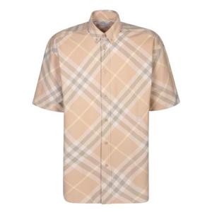 26 SS 버버리 체크 패턴 스트레이트 헴 버튼다운 셔츠 8082478