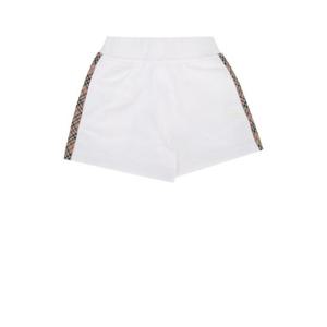 버버리 주니어 키즈 화이트 Caterina 스웨트 쇼츠 8111904 A1464