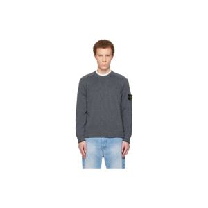 25 FW 스톤아일랜드 남성 그레이 5100033 골지 코튼 부클레 스웨터 261828M202031