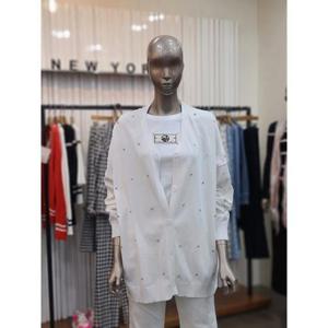 제시뉴욕 세이브존05 여성 큐빅포인트 루즈핏 니트 카디건 BEM5SZPNKG8680IV