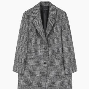 [시슬리]레오나르도 체크 싱글 테일러드 코트  SACT50561