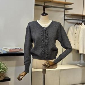 [반에이크]VB5ZKCM323Z_프릴 레이어드 가디건