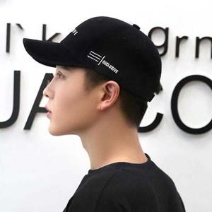 남자 검정색 볼캡 여름 모자 자외선 차단 여친 선물