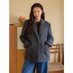 (올리브데올리브)OW5WJA640 알파카 혼방 싱글 자켓