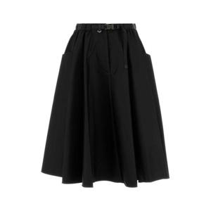 프라다 미디 스커트 21Y023SOOO1WQ8 F0002 Black