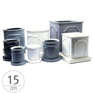 모던 도기 몰딩 화분 R15 15x20cm