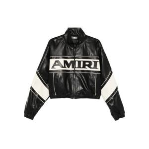아미리 가죽 자켓 AWOUJA1003 BLACK BLACK WHITE