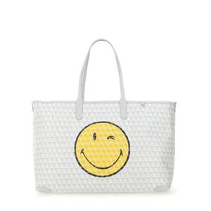 안야힌드마치 여성 화이트 I AM A PLASTIC BAG WINK 쇼퍼백 194167_FROST