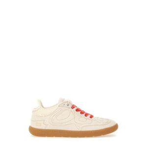 가니 여성 아이보리 캔버스 로우탑 스니커즈 S3079_518