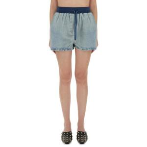 모스키노 진스 여성 연하늘 스웨트 쇼츠 03568227_1306