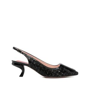 로저비비에 여성 블랙 슬링백 힐 RVW63843940 UMYB999