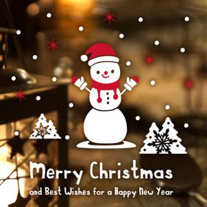 크리스마스 눈꽃 스티커/반짝반짝눈사람형제(소형A)