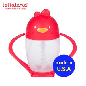 롤라랜드 아기빨대컵 아기물컵 롤라컵 레드 300ml(세척솔포함)