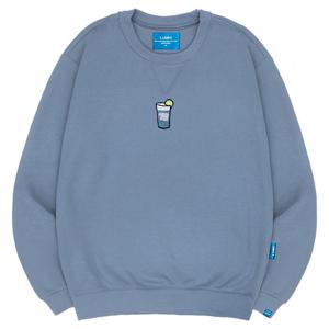 엘라모 M칵테일자수 기모맨투맨 S~4XL 빅사이즈 남성 겨울