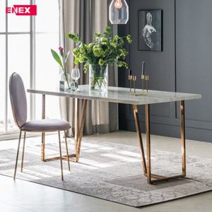 [에넥스]돌체 6인용 대리석식탁[골드도금/의자제외]