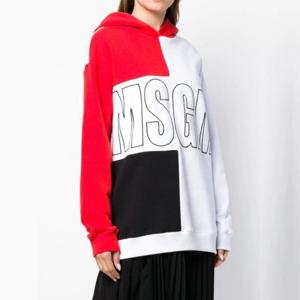 MSGM 컬러 블럭 로고 후디 2541MDM94 COLOR BLOCK LOGO HOODIE