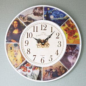 클래식 명화 벽시계 (화이트)