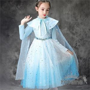 [로라네] 여아 눈꽃 케이프 원피스