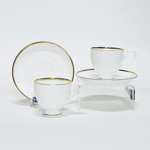 행남자기 뉴-골드라인 커피잔세트 4pcs(2인)