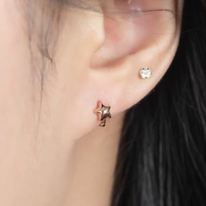 미니골드 14K 통통별 싱글 귀찌 ETRM4179