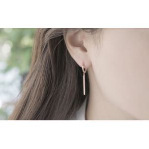 미니골드 14K 모던스틱귀걸이 ECOM4163