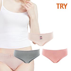 [트라이] 여아 앤스타일 주니어 팬티 3매 세트