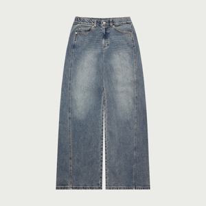 여성 히든밴딩 사이드라인 슈퍼와이드 데님팬츠_246(10530-155-612-10)