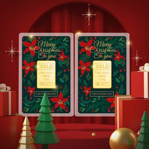 [황금특가]골드앤 24K 크리스마스 골드바 세트(0.05g+0.05g)