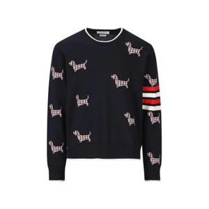 톰브라운 4바 헥터 라운드넥 니트 맨투맨 네이비 MKA490B Y1002 415