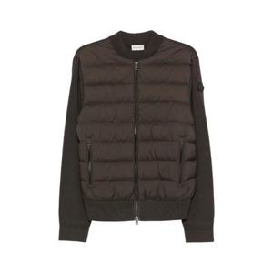 몽클레어 패딩 울 집업 가디건 브라운 9B00015 M1131 243