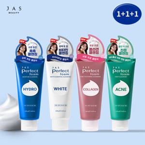 쟈스[체험특가/1 +1 +1/GS단독]퍼펙트 폼 120g 골라담기 (정가 15,000원/ 보습/브라이트닝/모공/여드름 클렌저)