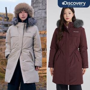 [백화점]디스커버리 [택가 750,000원] 24FW 겨울 이월/할인 여성 베르겐 고어 윈드스토퍼 구스다운 롱패딩 패딩/롱다운/보온성/프리미엄/오버핏 DWDJ7P046
