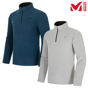 [백화점][밀레 (행사)]남성 겨울 시그니처W 플리스 등산 집업 티셔츠_MVTWT324